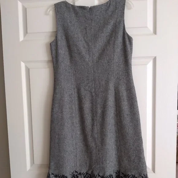 ann taylor loft women's dresses LOFT | Dresses | Ann Taylor Loft Womens Dress Gray 59 Wool 25nylon 3silk  Size1p Embroidered